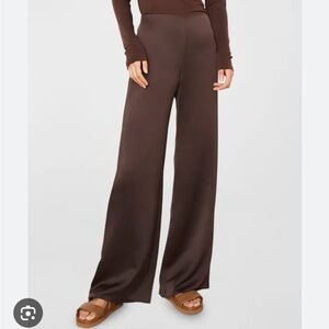 High Rise Satin Flare Pant | Vince